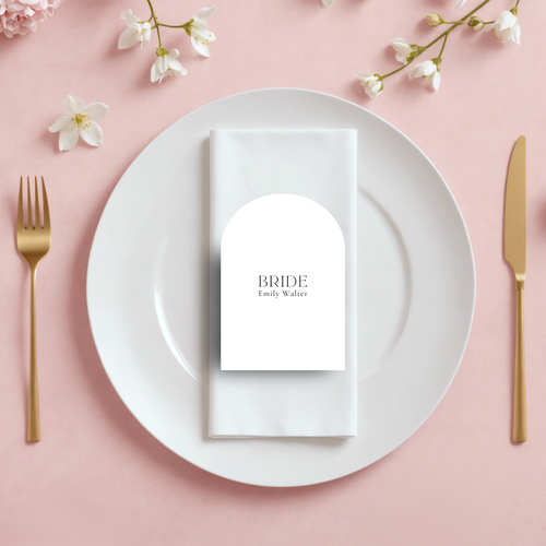 Alexa Half Arch Place Cards