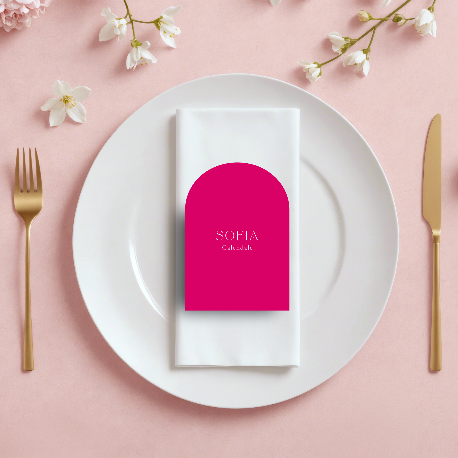 Alexa Half Arch Place Cards