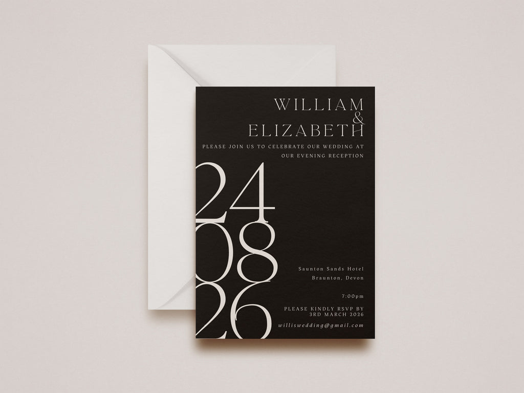 Alexa Evening Wedding Invitation