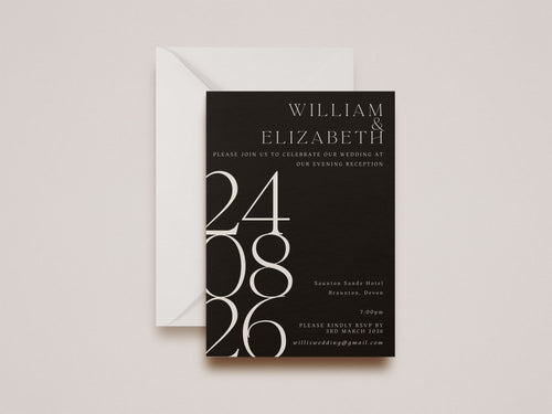 Alexa Evening Wedding Invitation