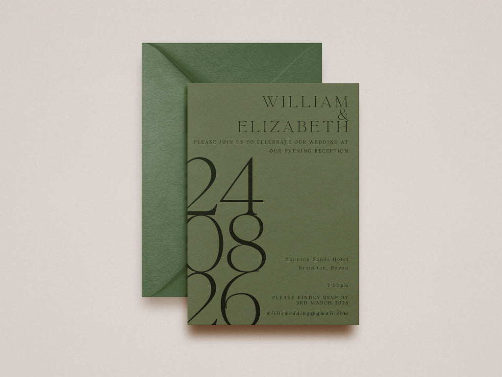 Alexa Evening Wedding Invitation
