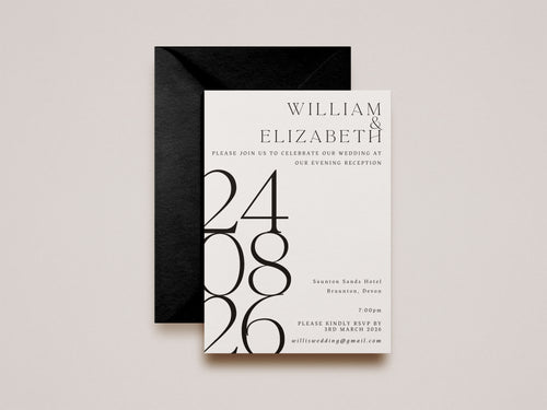 Alexa Evening Wedding Invitation