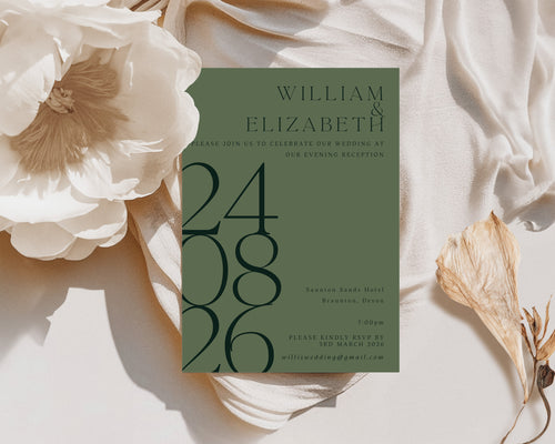 Alexa Evening Wedding Invitation