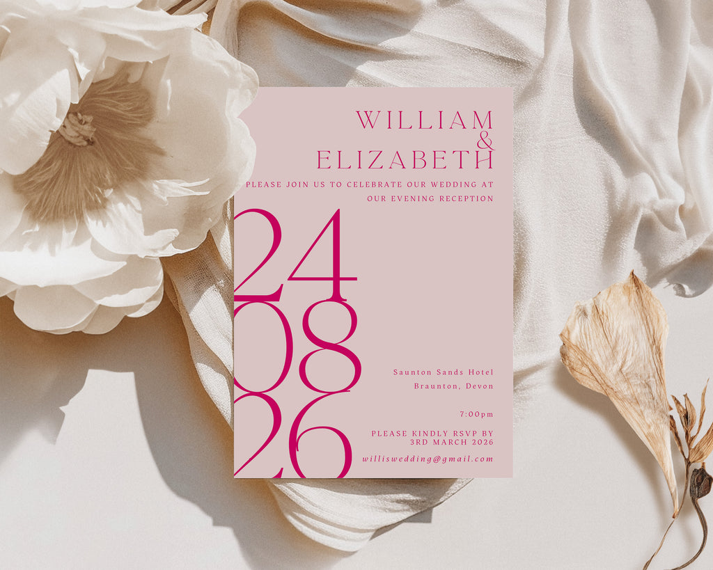 Alexa Evening Wedding Invitation