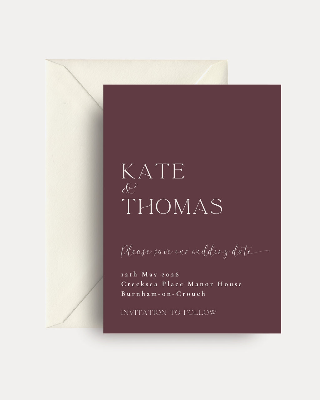 Heritage Personalised Save the Date Cards