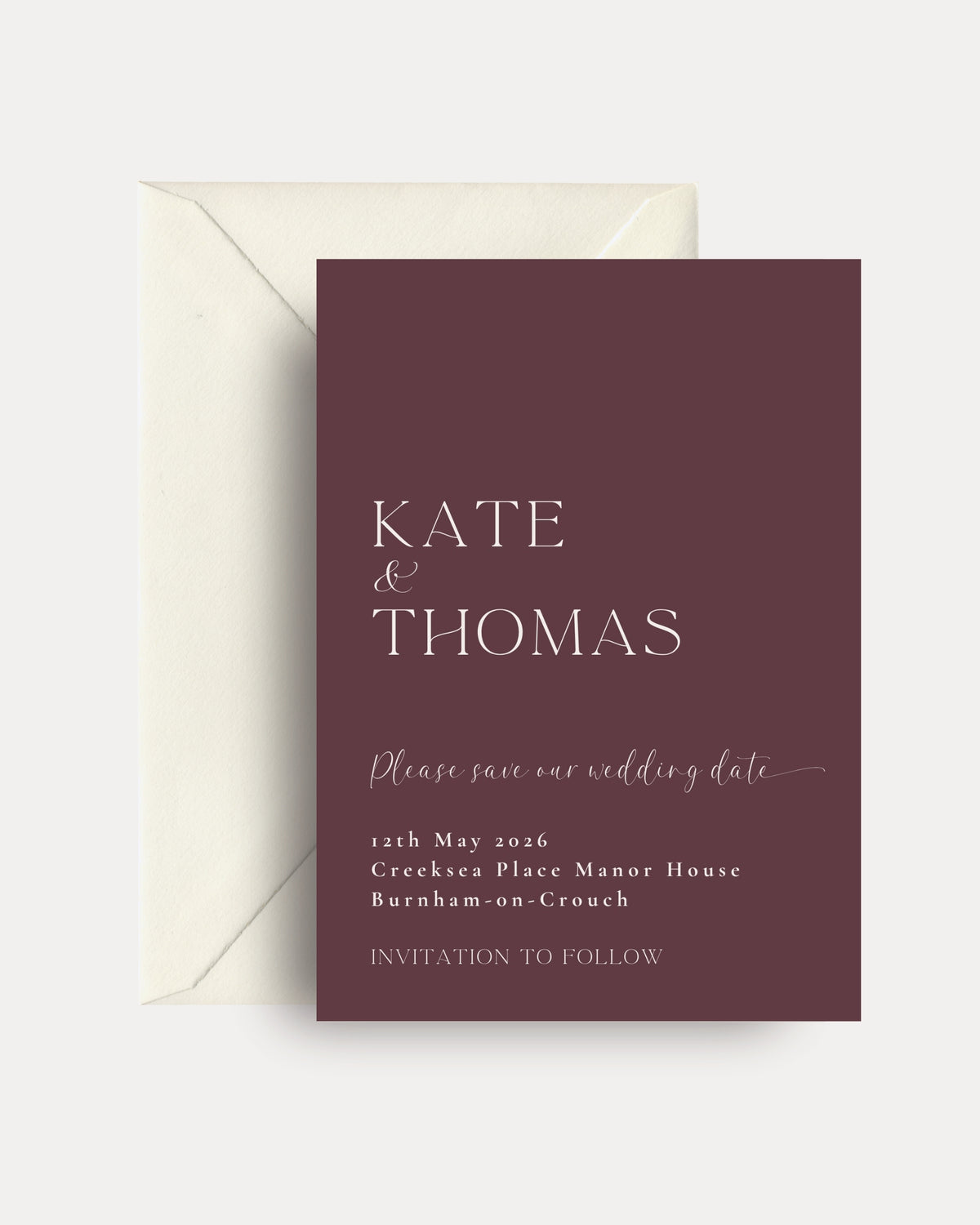 Heritage Personalised Save the Date Cards