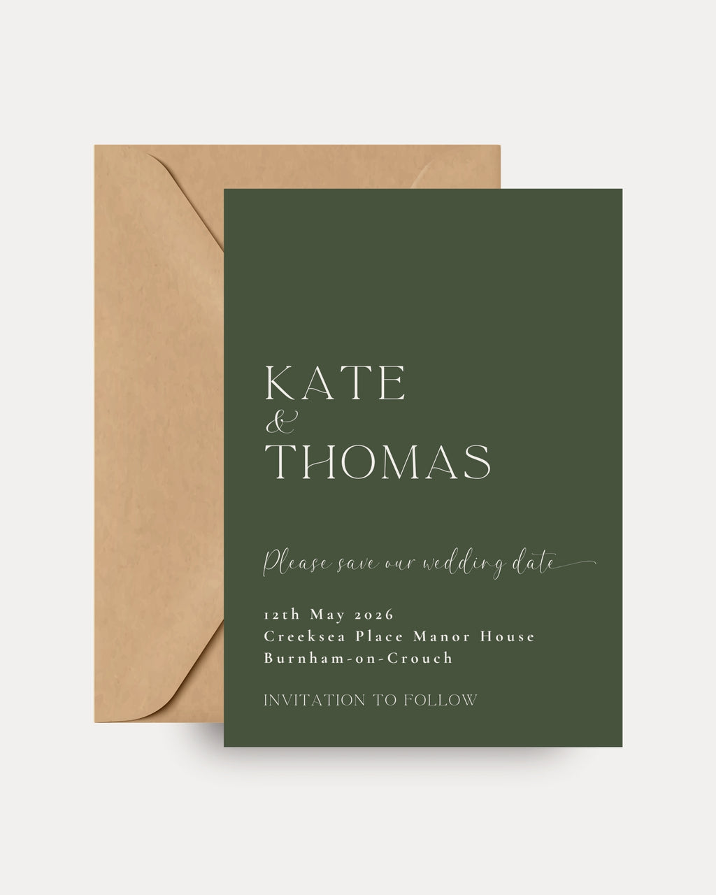 Heritage Personalised Save the Date Cards