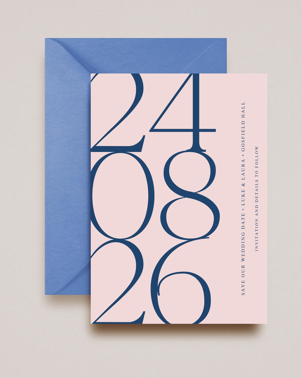 Alexa Personalised Save the Date Card