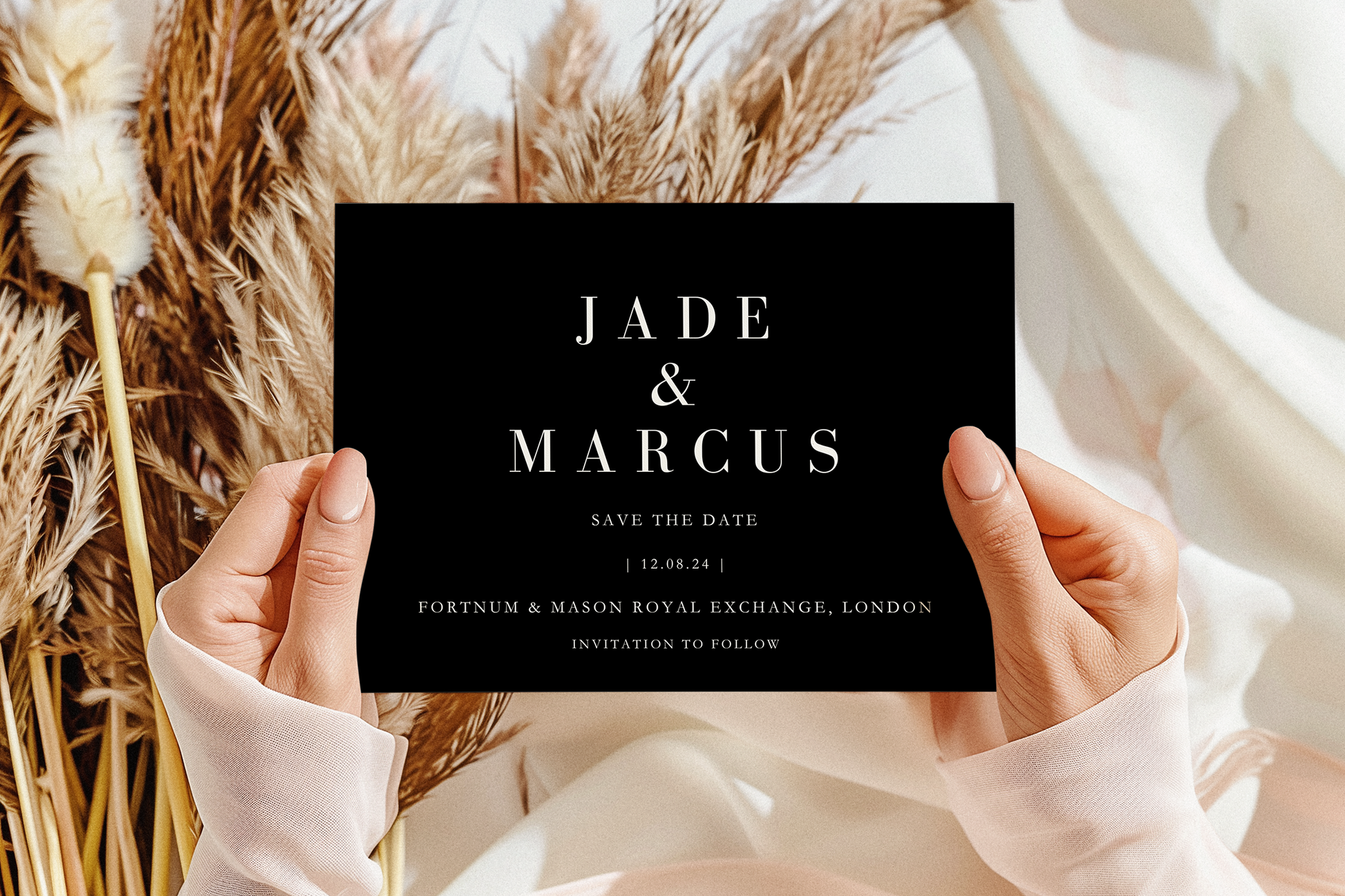 Monochrome Save the Date