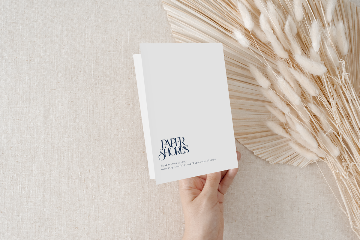 Personalised Champagne Engagement Card