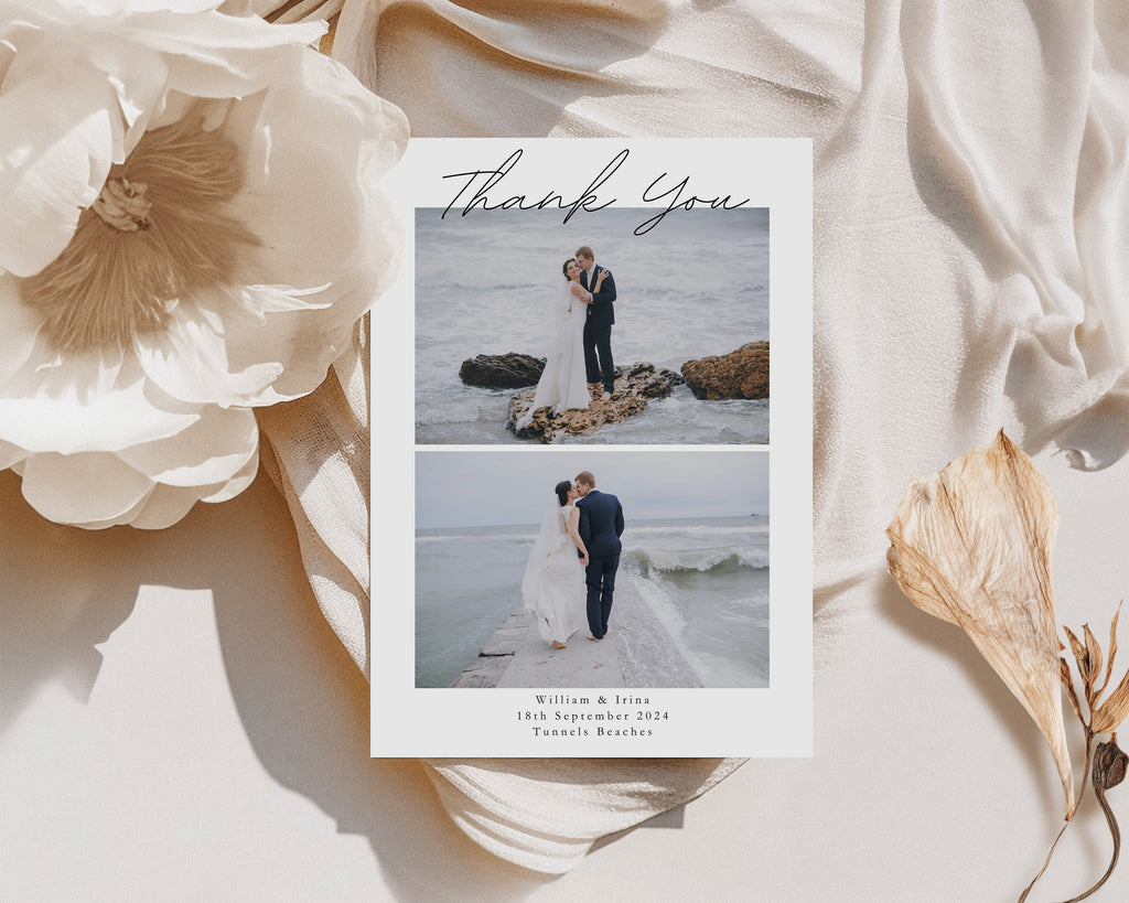 Cora Wedding Thank you Postcard