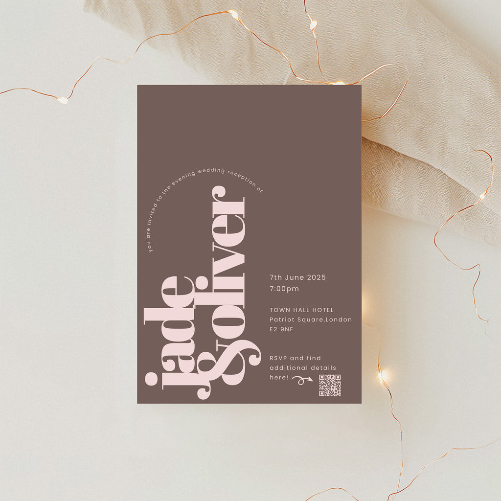 Luna | Wedding Invitation(Evening Guests)