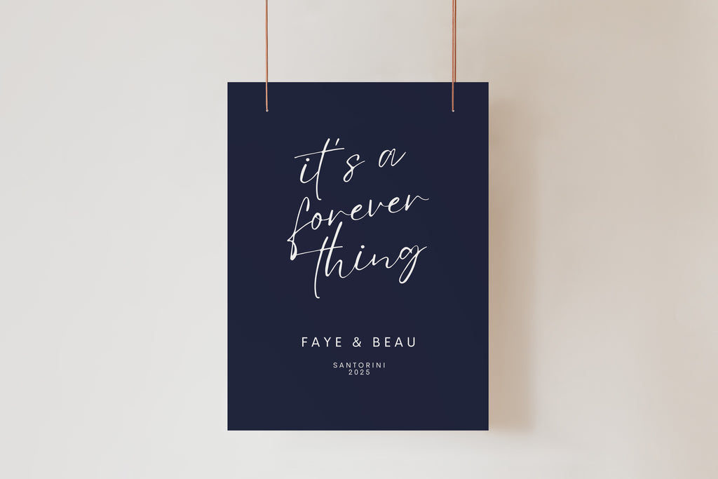 Forever Thing Welcome Sign