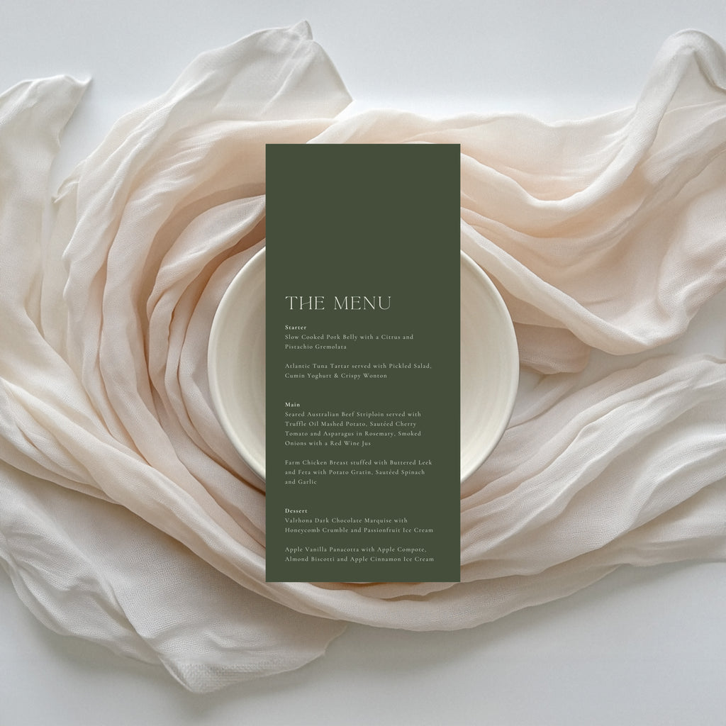 Heritage Menu
