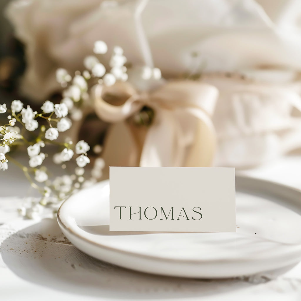 Heritage Tent Fold Place Cards