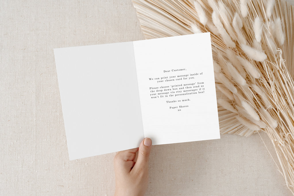 Personalised Engagement Card – Always