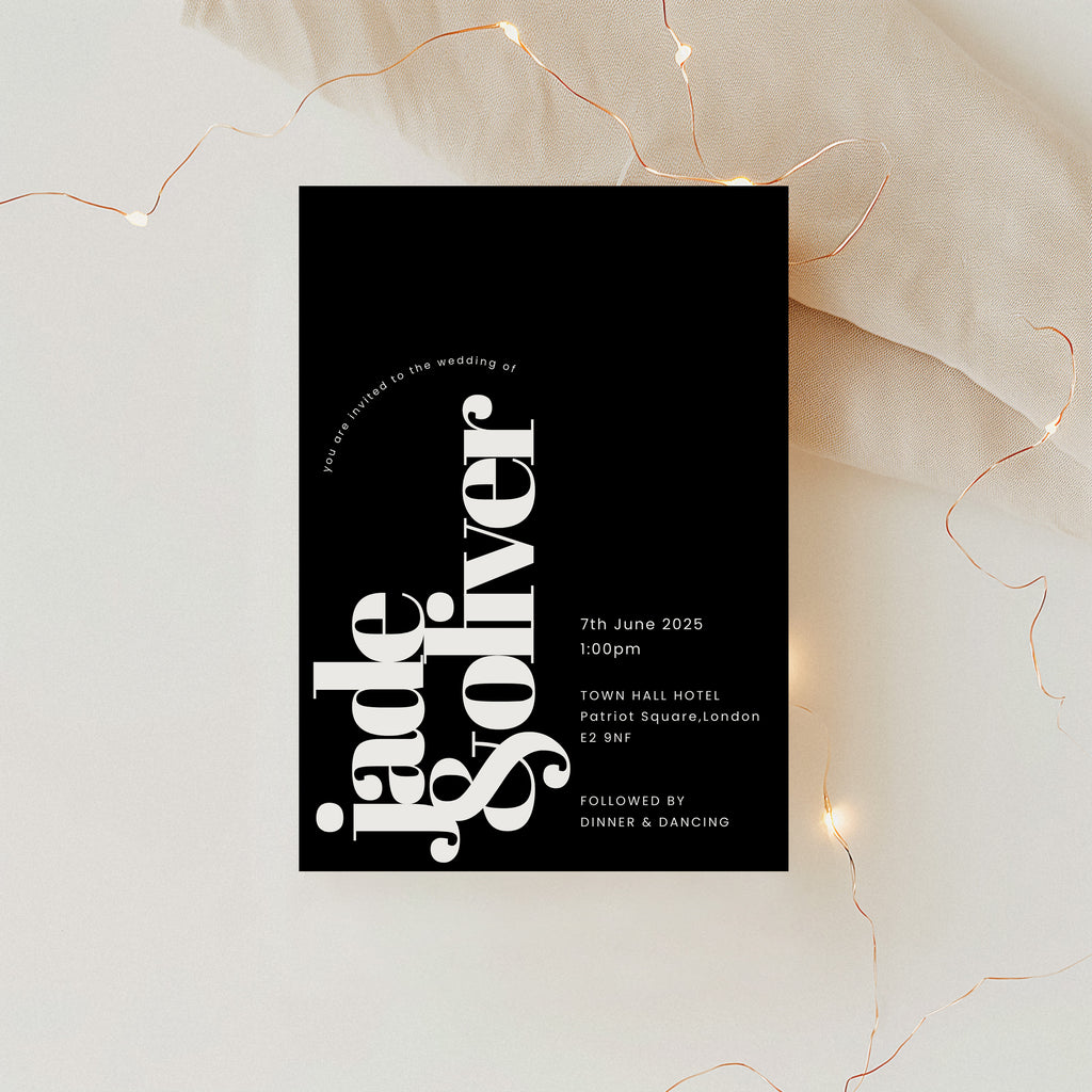 Luna Wedding Invitation (Day Guests)