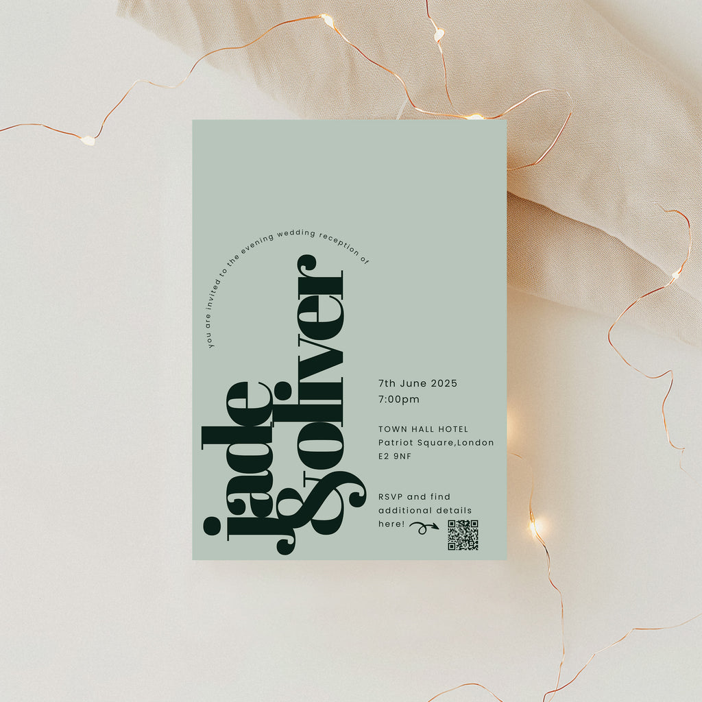 Luna | Wedding Invitation(Evening Guests)