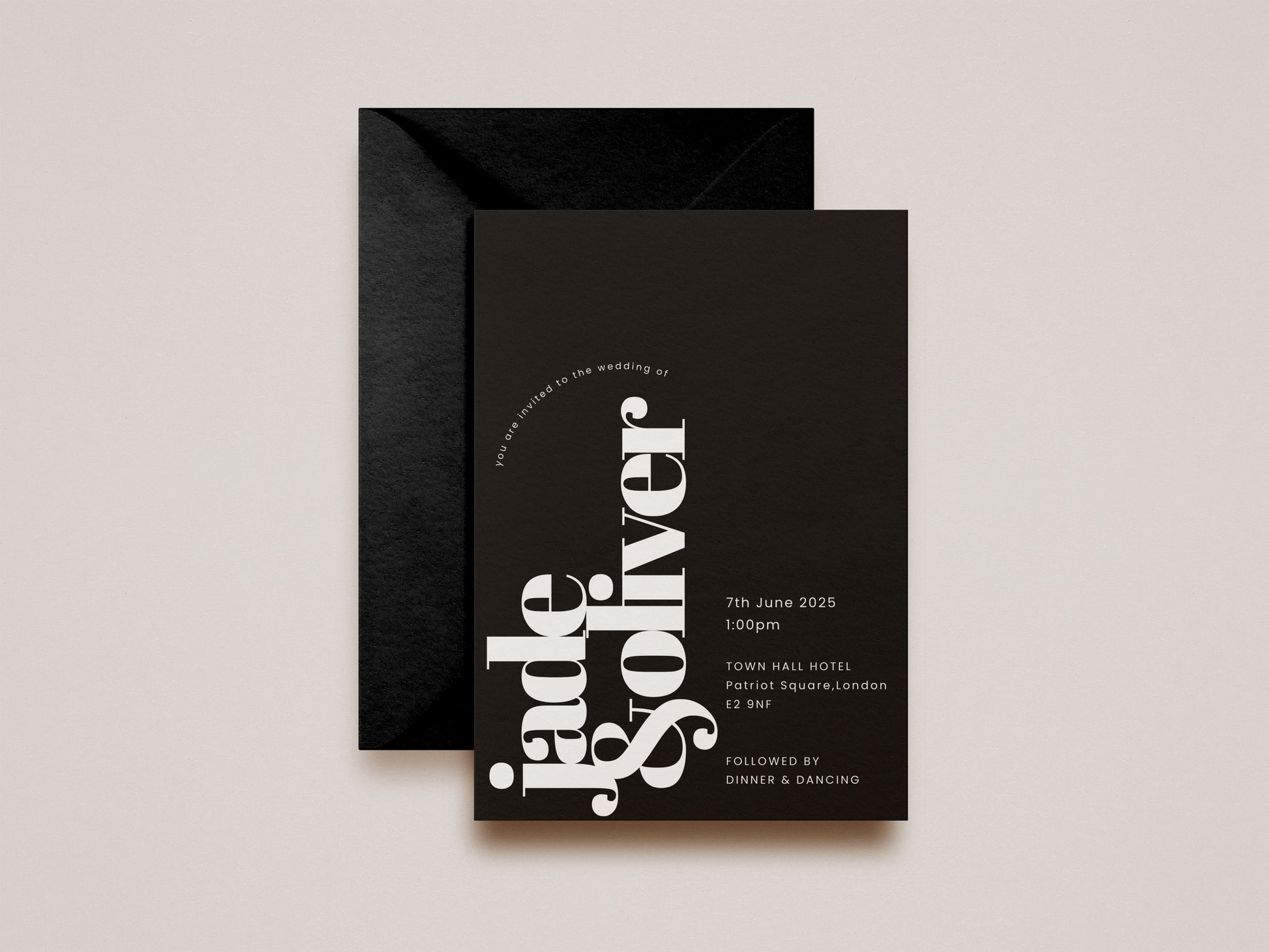 Luna Wedding Invitation (Day Guests)