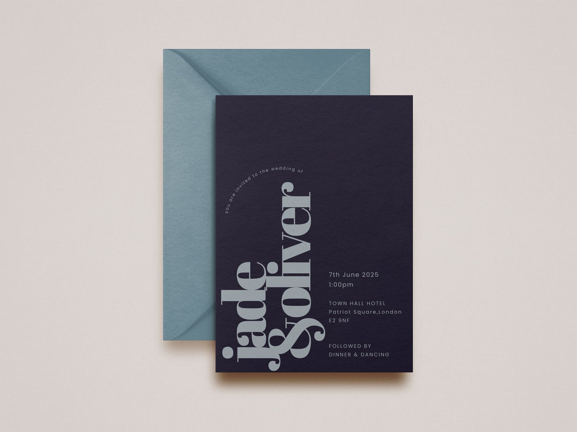 Luna Wedding Invitation (Day Guests)