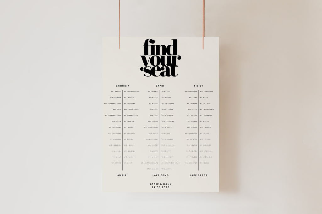 Luna Table Plan