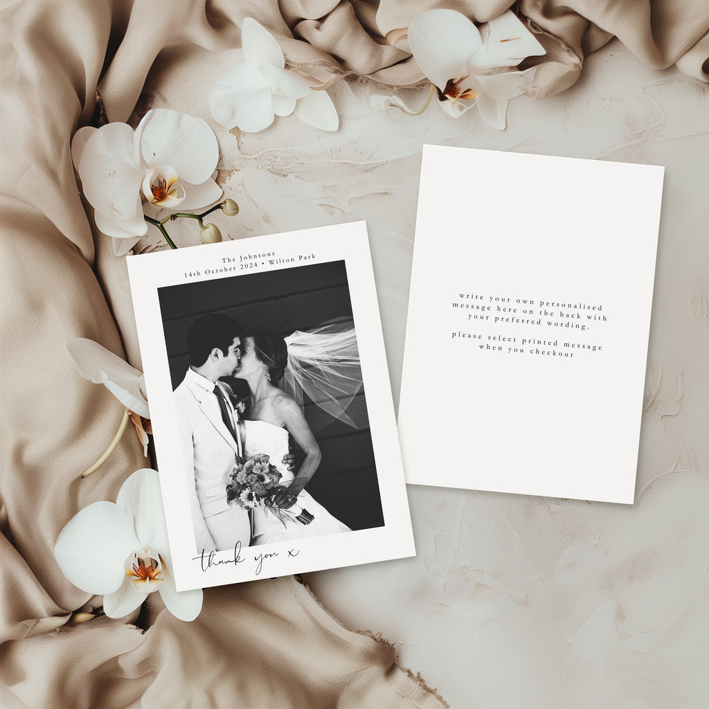 Nala Wedding Thank you Postcard