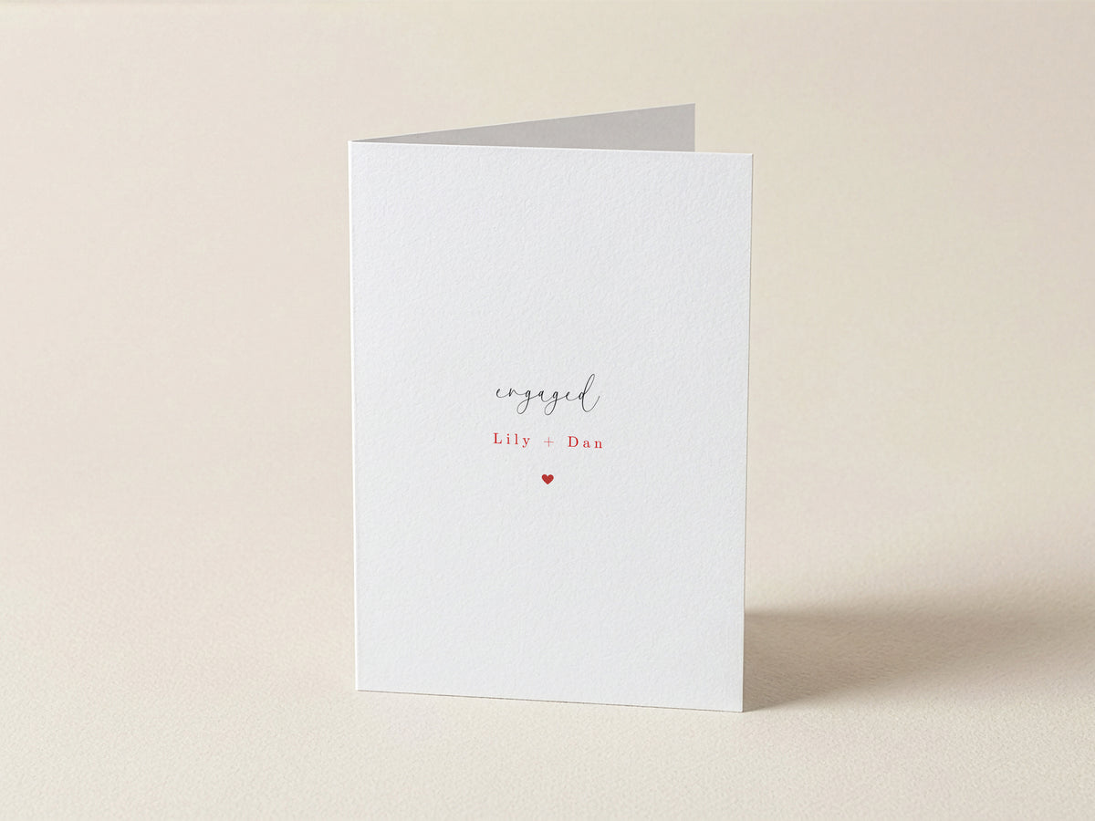 Personalised Engagement Card – Congratulations on Your Engagement