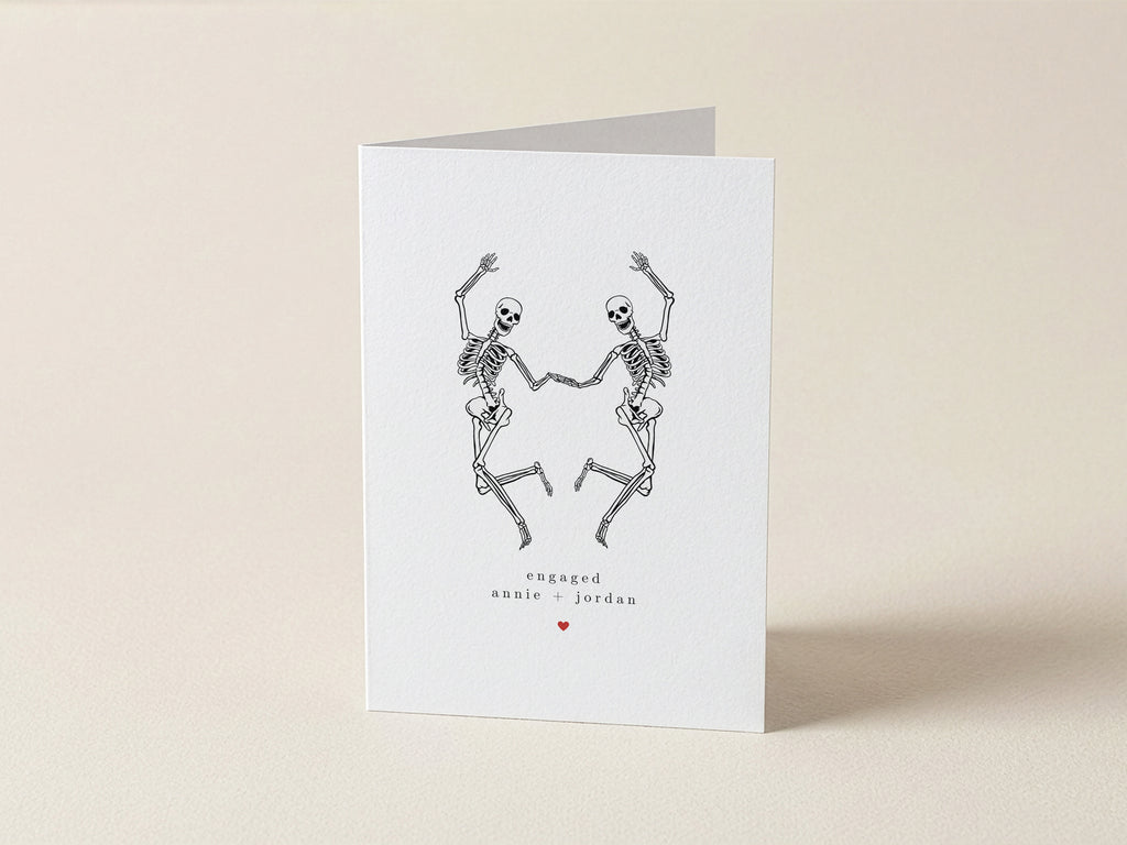 Personalised Skeleton Engagement Card