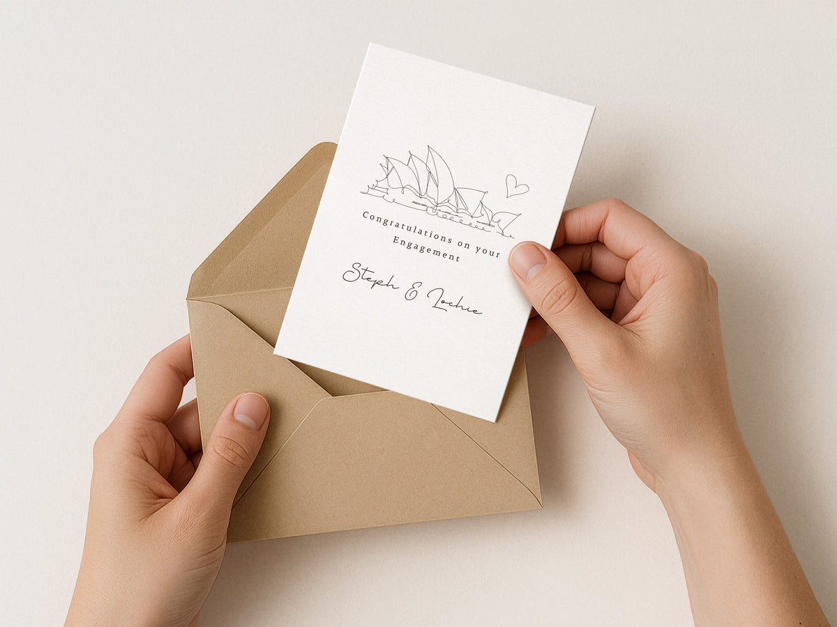 Personalised Sydney Engagement Card