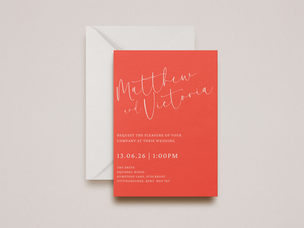 Willow Wedding Invitation (Day Guests)