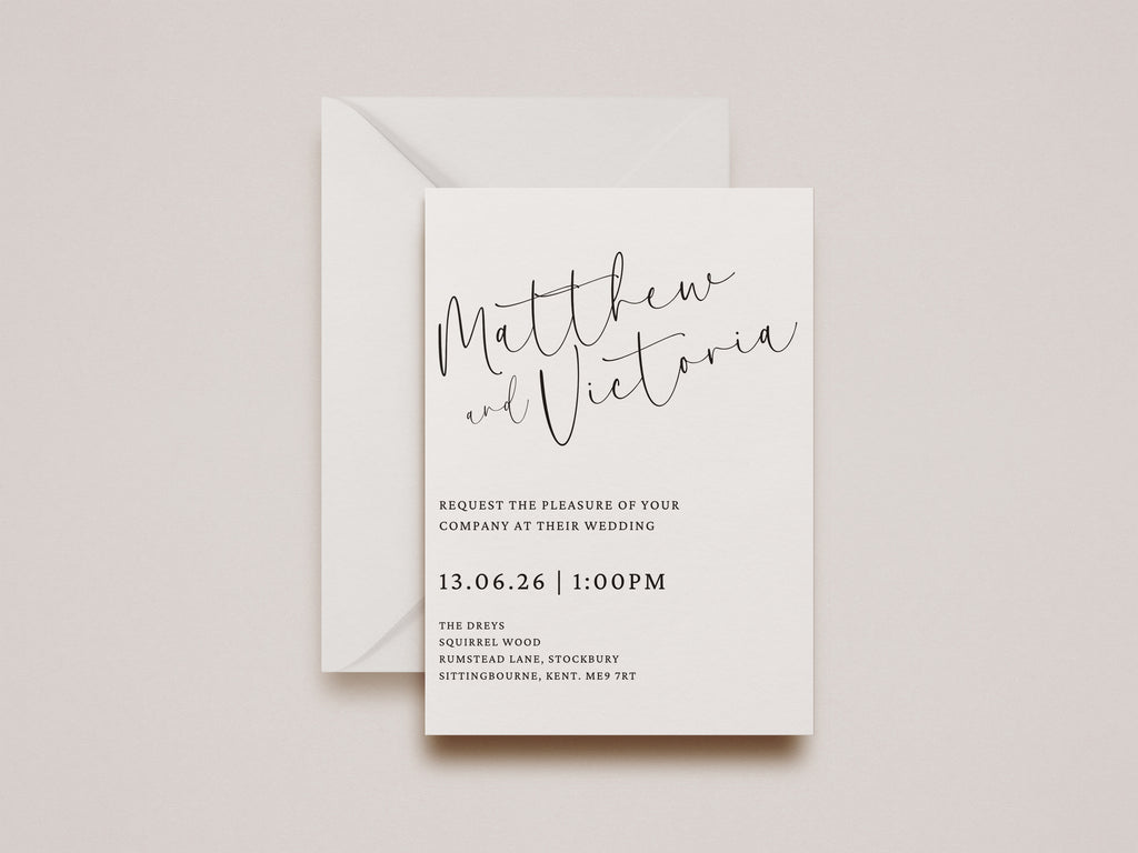 Willow Wedding Invitation (Day Guests)