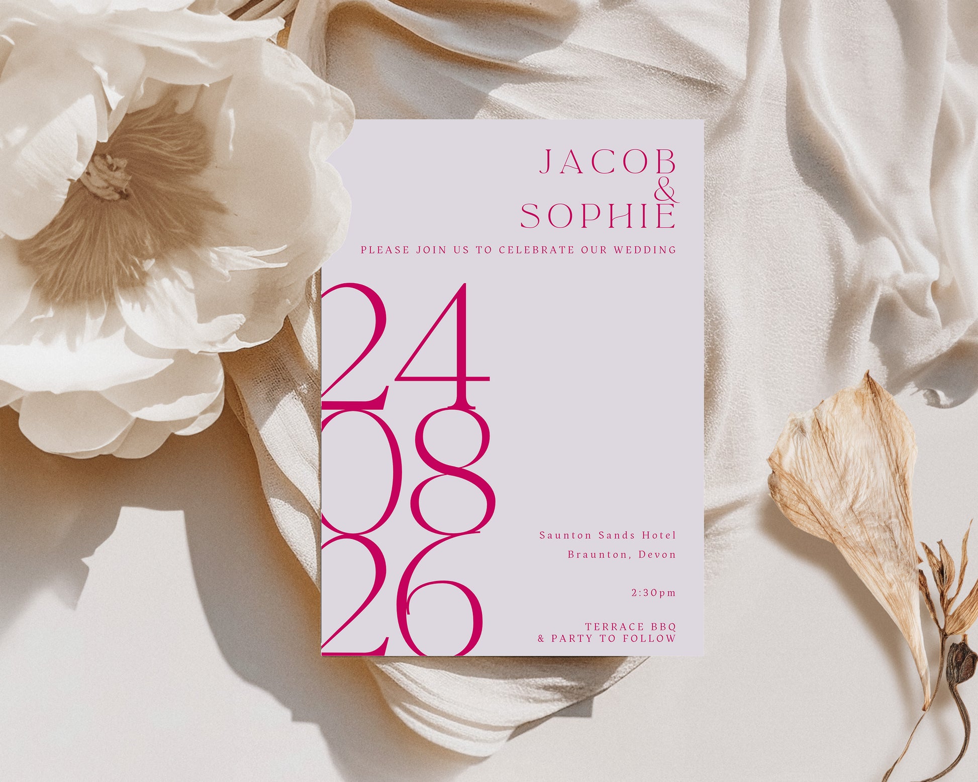 Alexa Wedding Invitation Day Guests