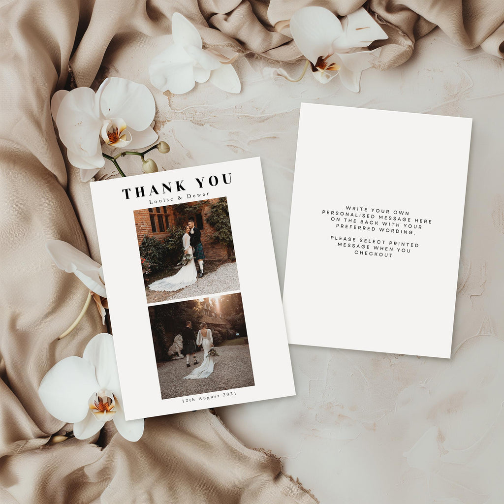 Ellen Wedding Thank you Postcard