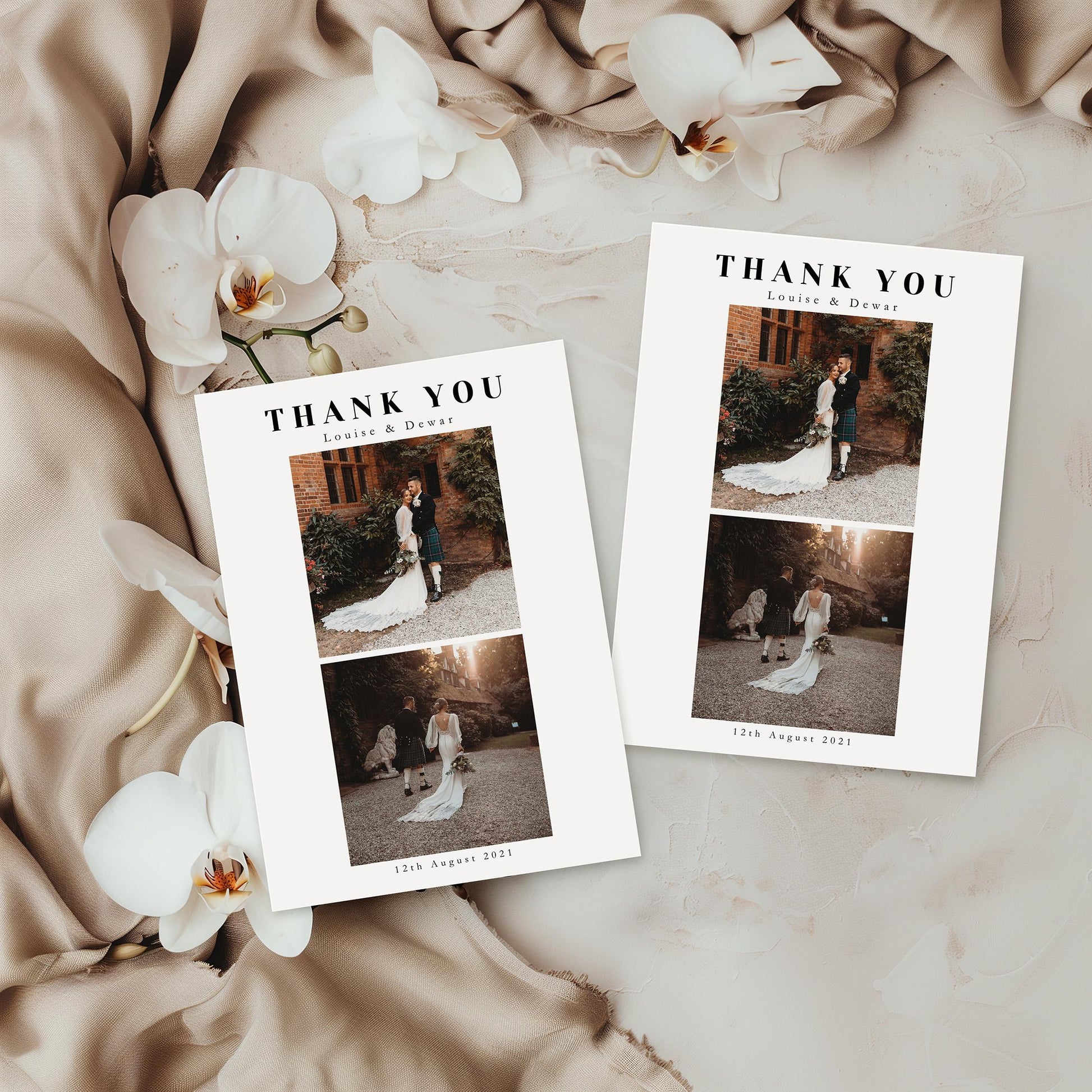 Ellen Wedding Thank you Postcard