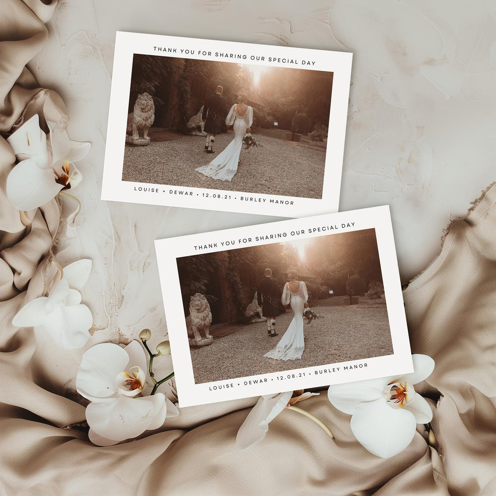 Feyre Wedding Thank you Postcard