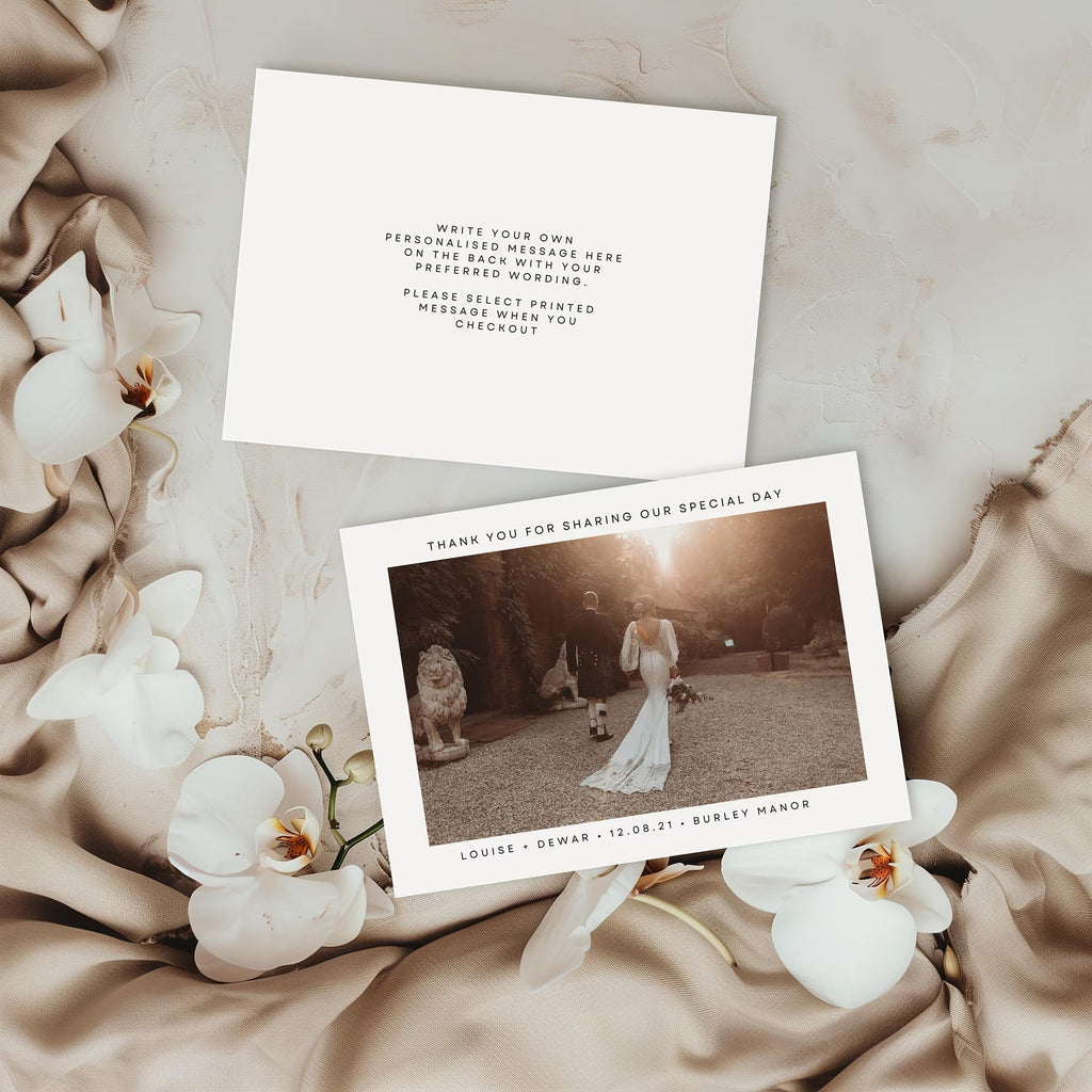 Feyre Wedding Thank you Postcard