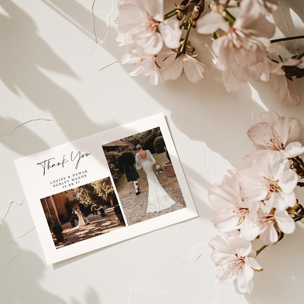 Celia Wedding Thank you Postcard