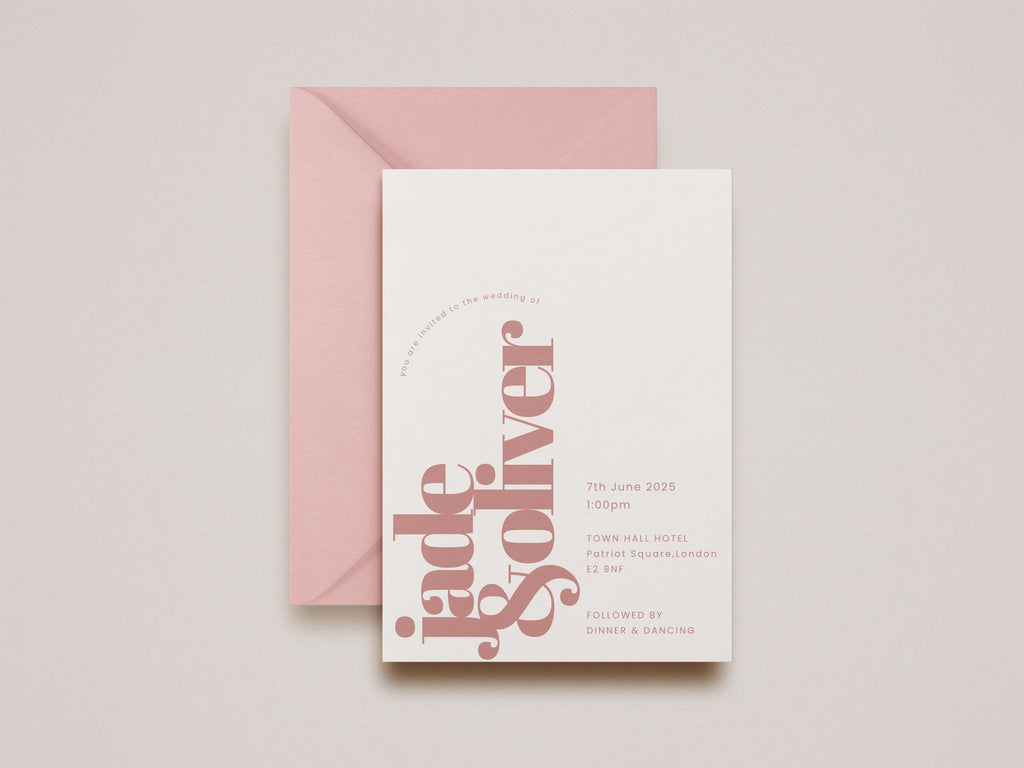 Luna Wedding Invitation (Day Guests)