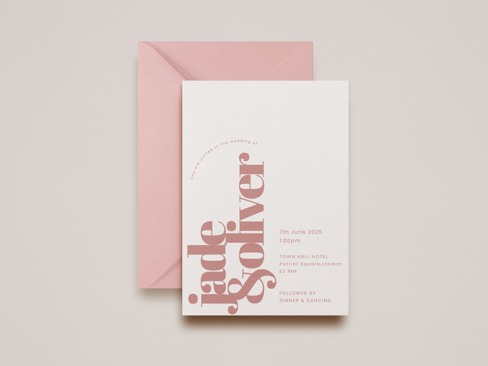 Luna Wedding Invitation (Day Guests)