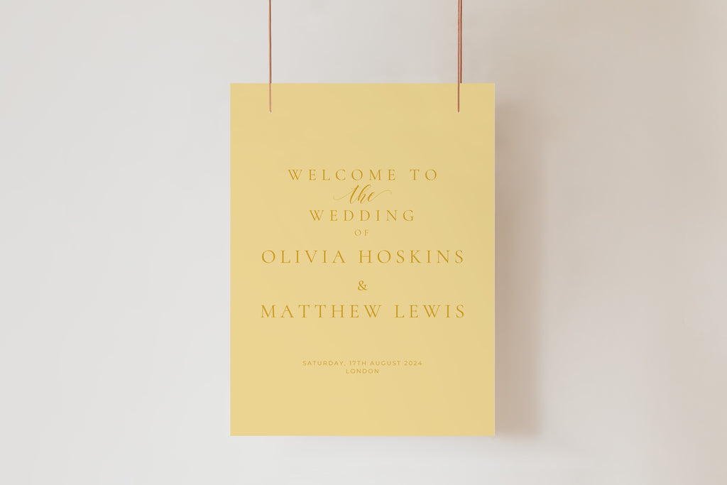 Ophelia Welcome Sign