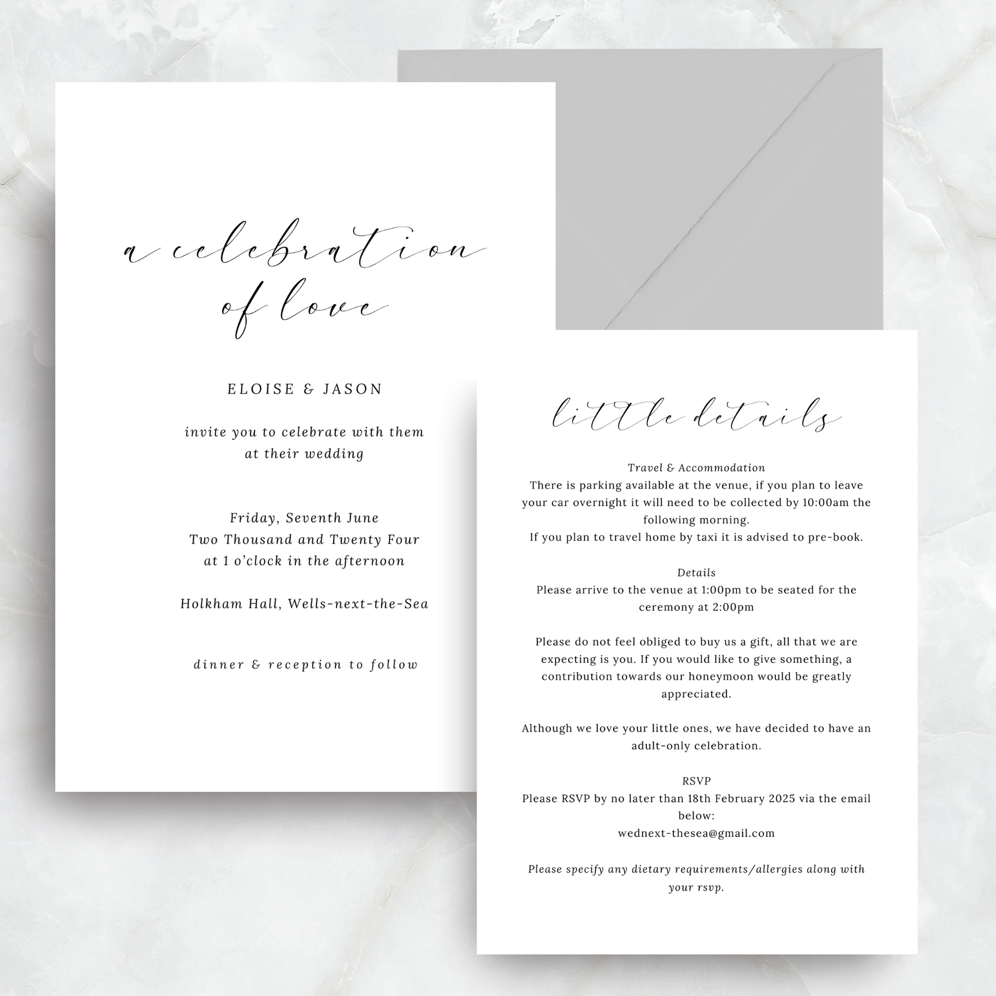 Penelope Two Card Suite