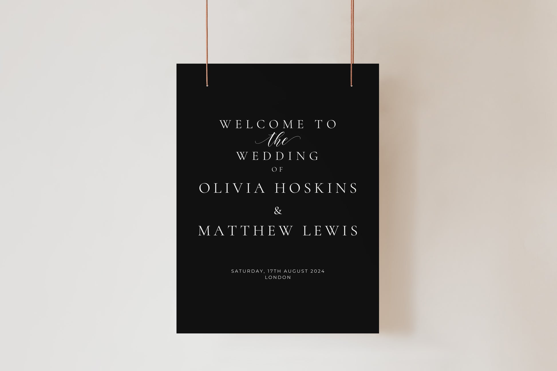 Ophelia Welcome Sign